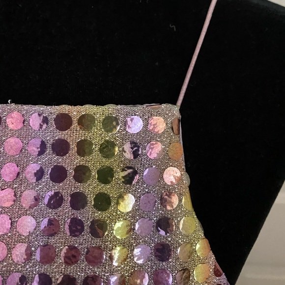 Sequin retro backless small crop top - Picture 9 of 11